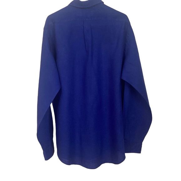 Ralph Lauren Classic Fit Royal Blue Button Down Dress Shirt Size XL - Picture 6 of 6